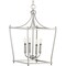 Progress Lighting Parkhurst Collection Brushed Nickel Four-Light Foyer P500214-009 - alternate 1